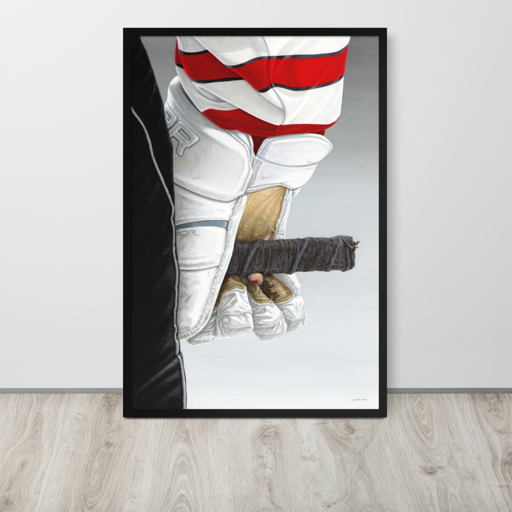 HKY GRL:  Silky Mitts Framed Poster
