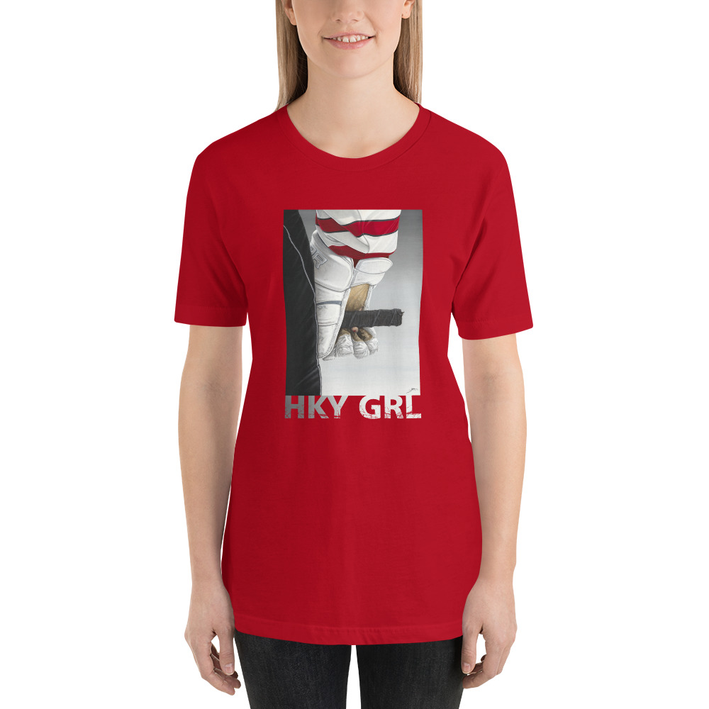 HKY GRL: Silky Mitts Unisex T-Shirt - Image 2