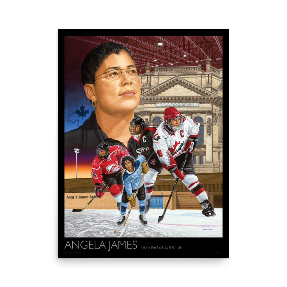 ANGELA JAMES:  Poster Black Border - 18×24