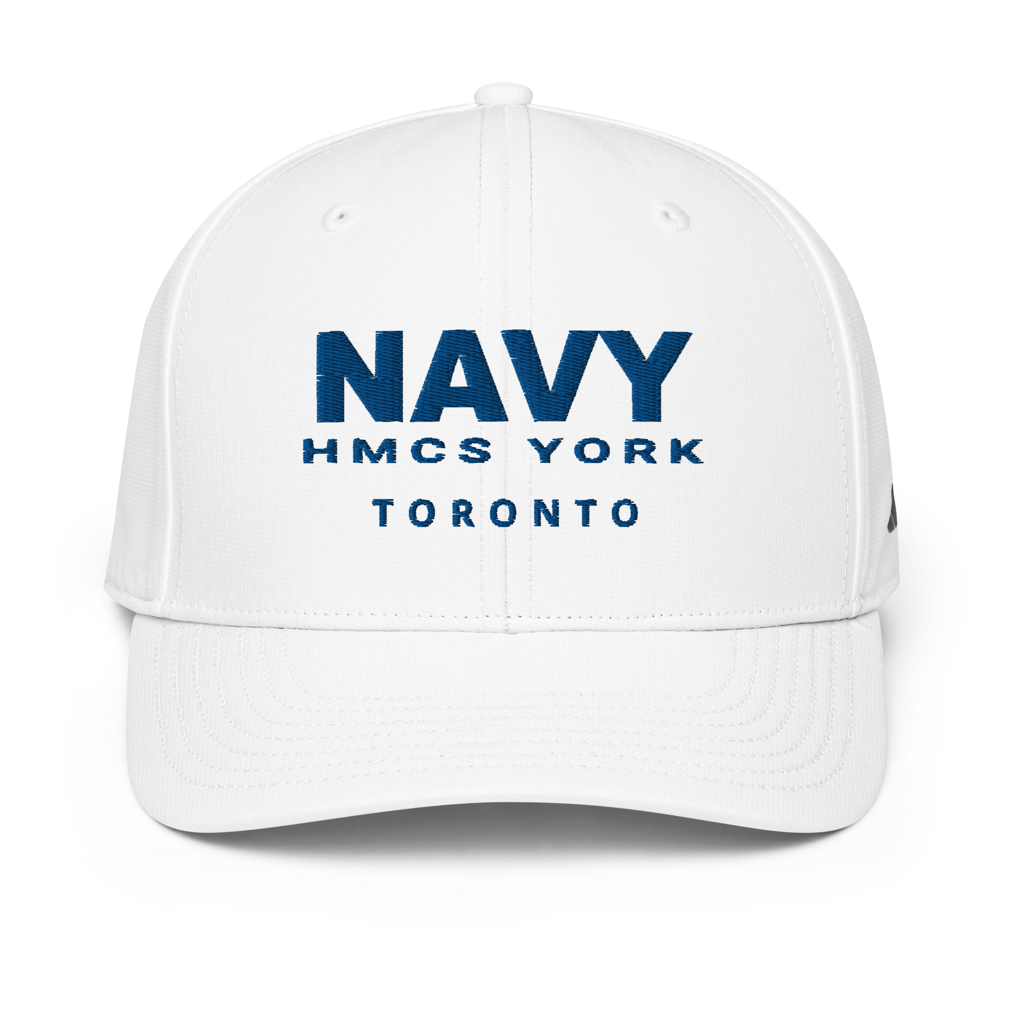 Embroidered NAVY HMCS YORK adidas performance cap (Blue Thread)