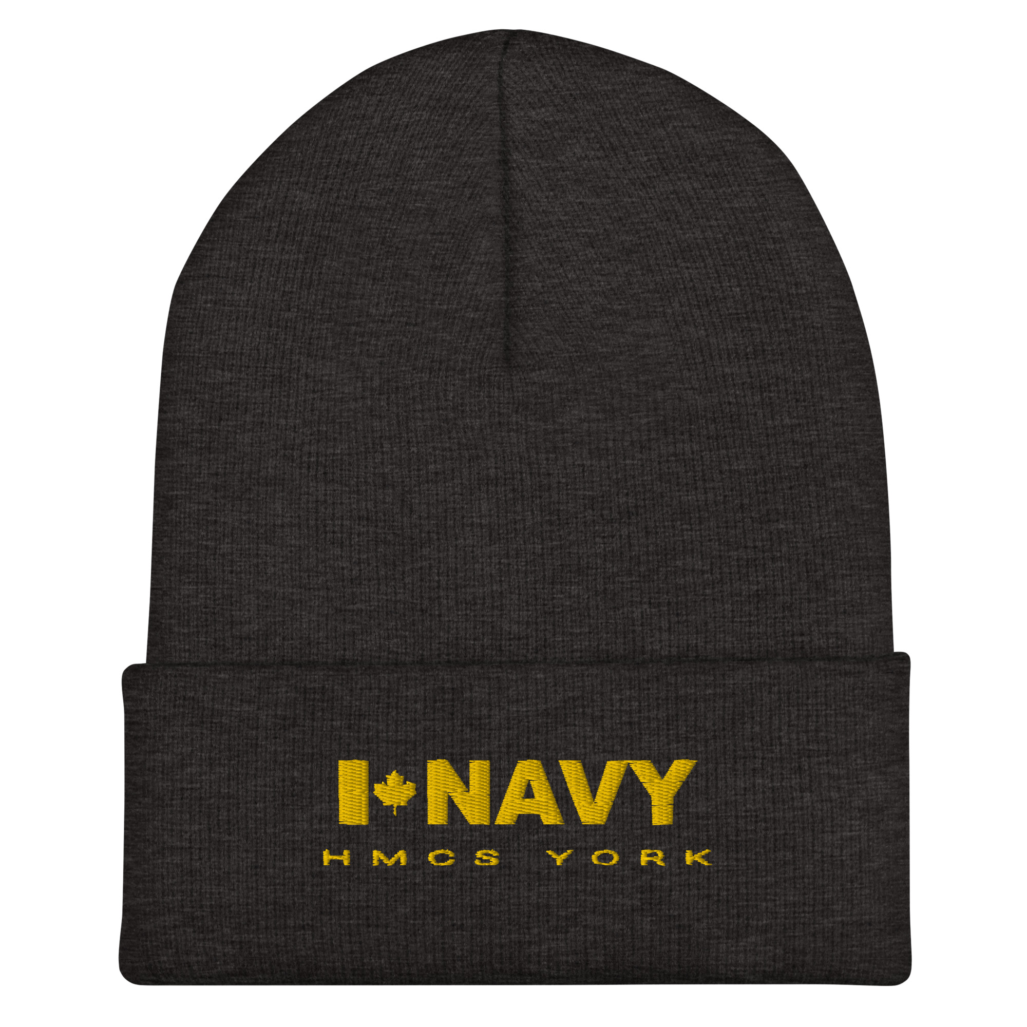 CDN NAVY HMCS YORK Cuffed Beanie (Gold Thread) - Image 4