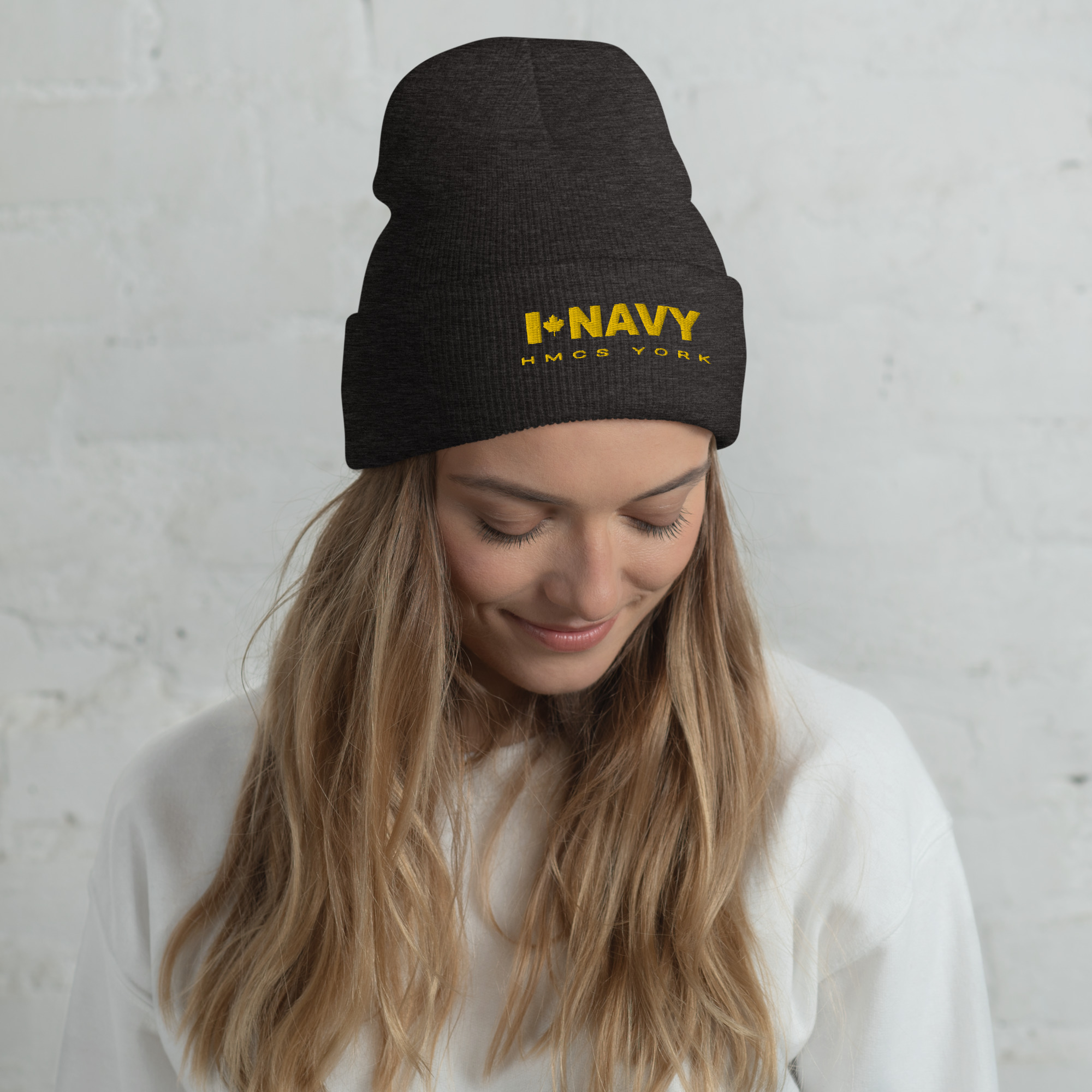 CDN NAVY HMCS YORK Cuffed Beanie (Gold Thread) - Image 4