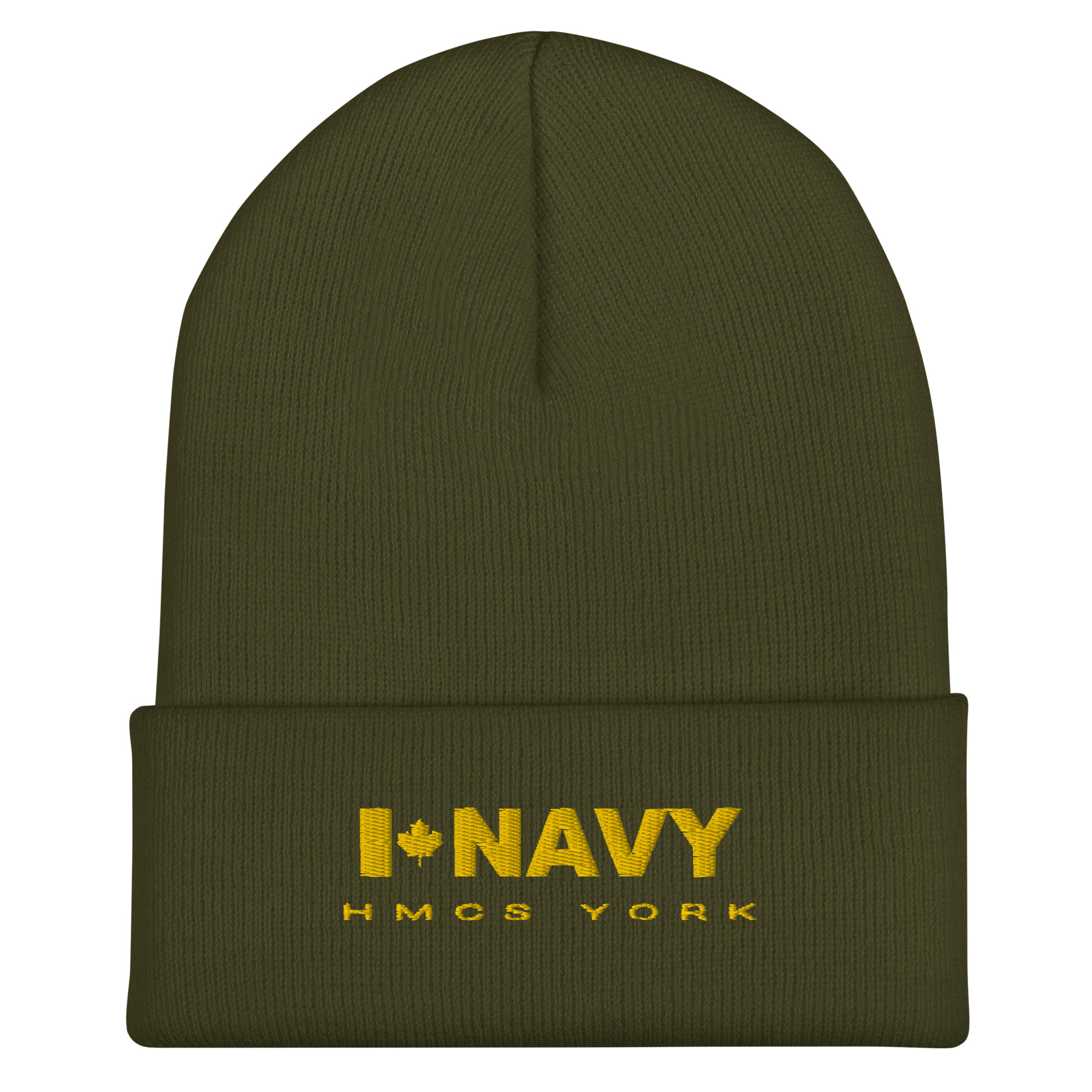CDN NAVY HMCS YORK Cuffed Beanie (Gold Thread) - Image 6