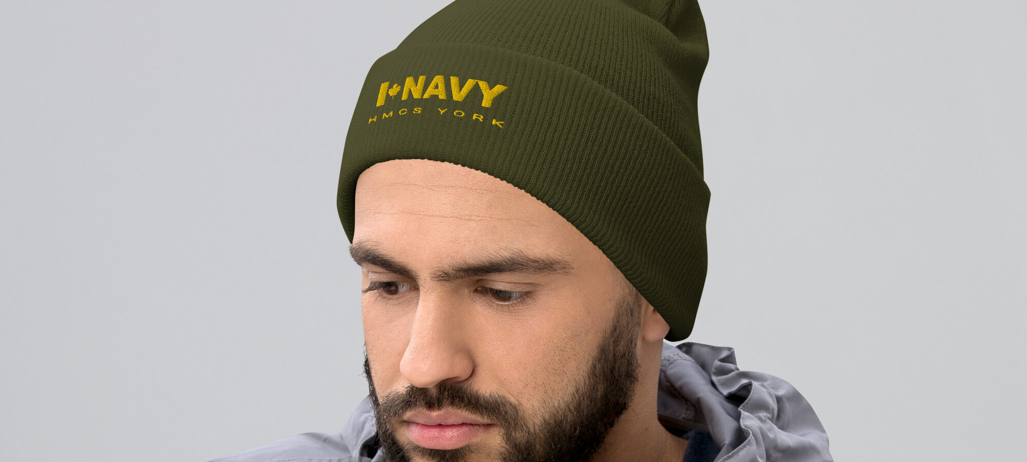 CDN NAVY HMCS YORK Cuffed Beanie (Gold Thread)