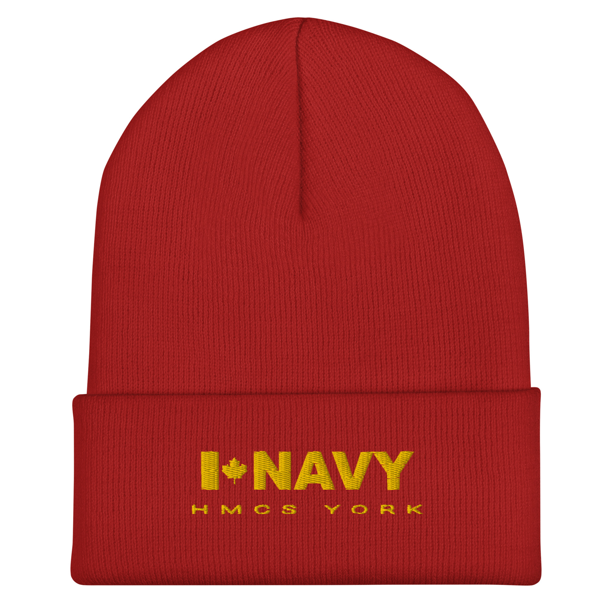 CDN NAVY HMCS YORK Cuffed Beanie (Gold Thread) - Image 5