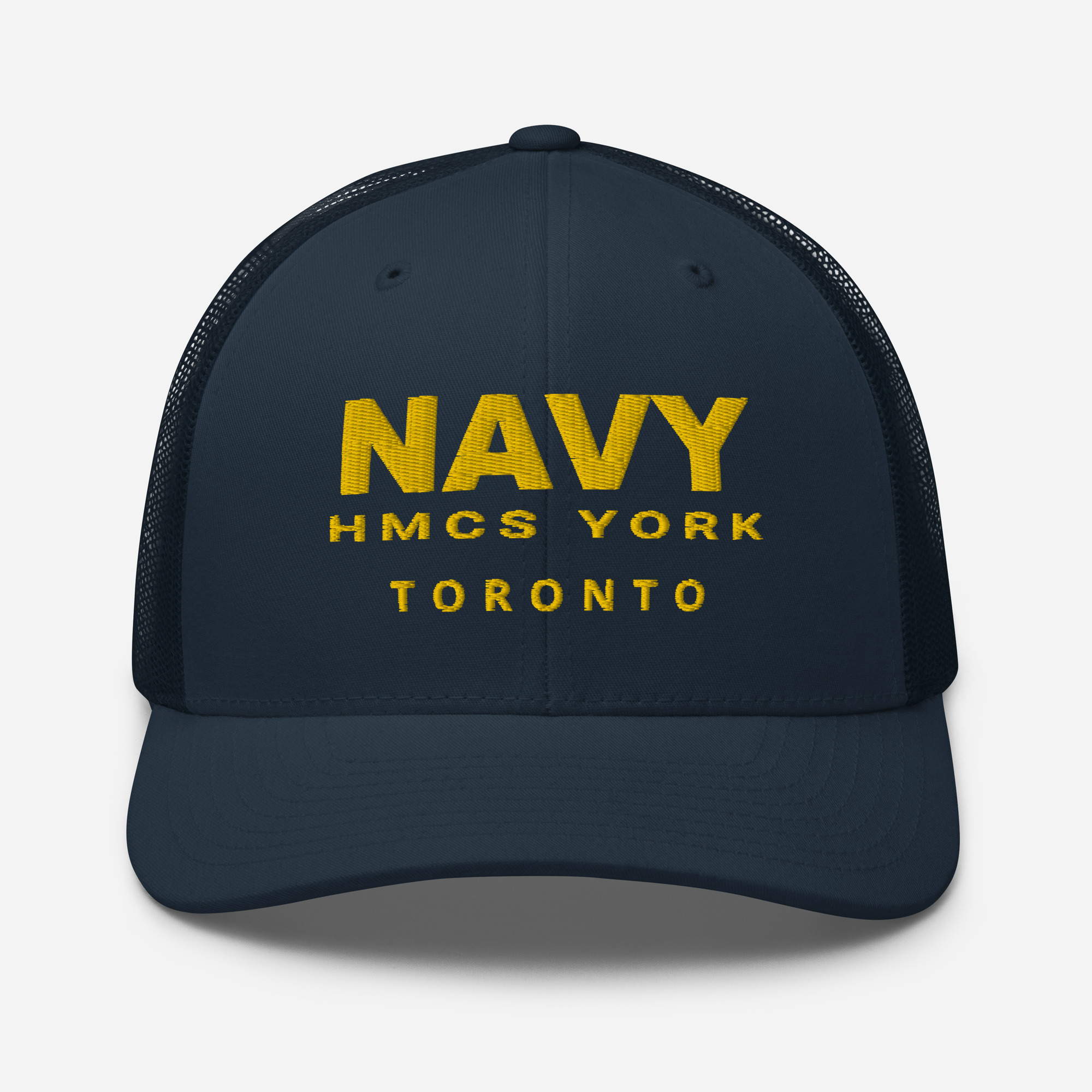 NAVY HMCS YORK Trucker Cap (Gold Thread)