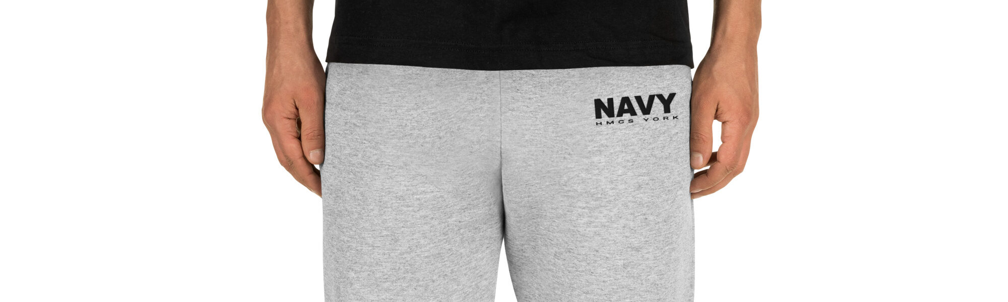 Embroidered NAVY HMCS YORK Unisex Joggers (Black Thread)