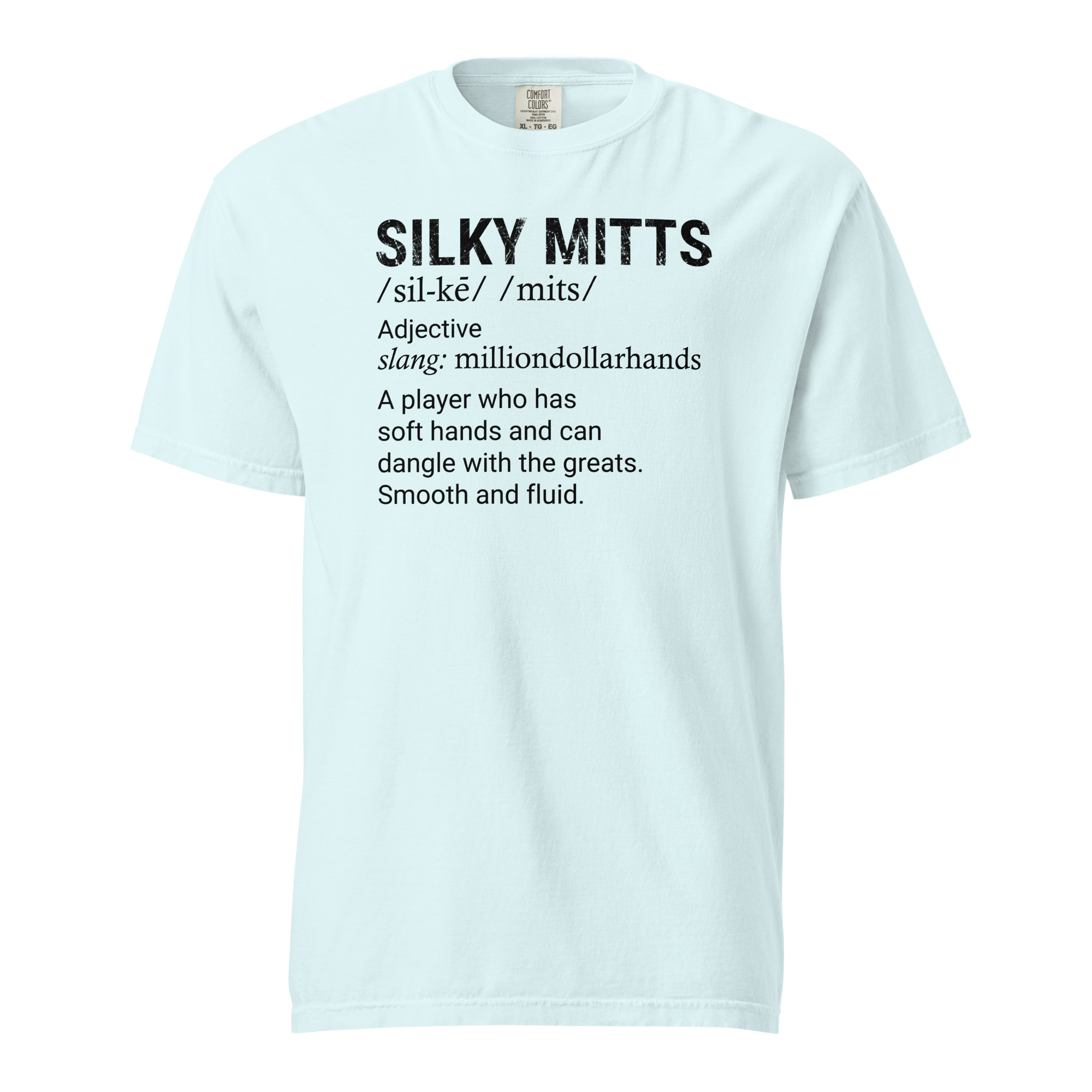 SILKY MITTS Unisex garment-dyed heavyweight t-shirt - Chambray, M