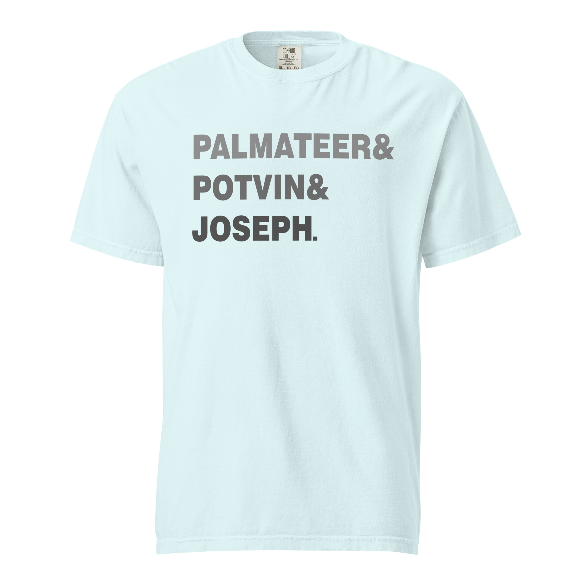 PALMATEER&POTVIN&JOSEPH (Grey Edition) Unisex garment-dyed heavyweight t-shirt - Image 4