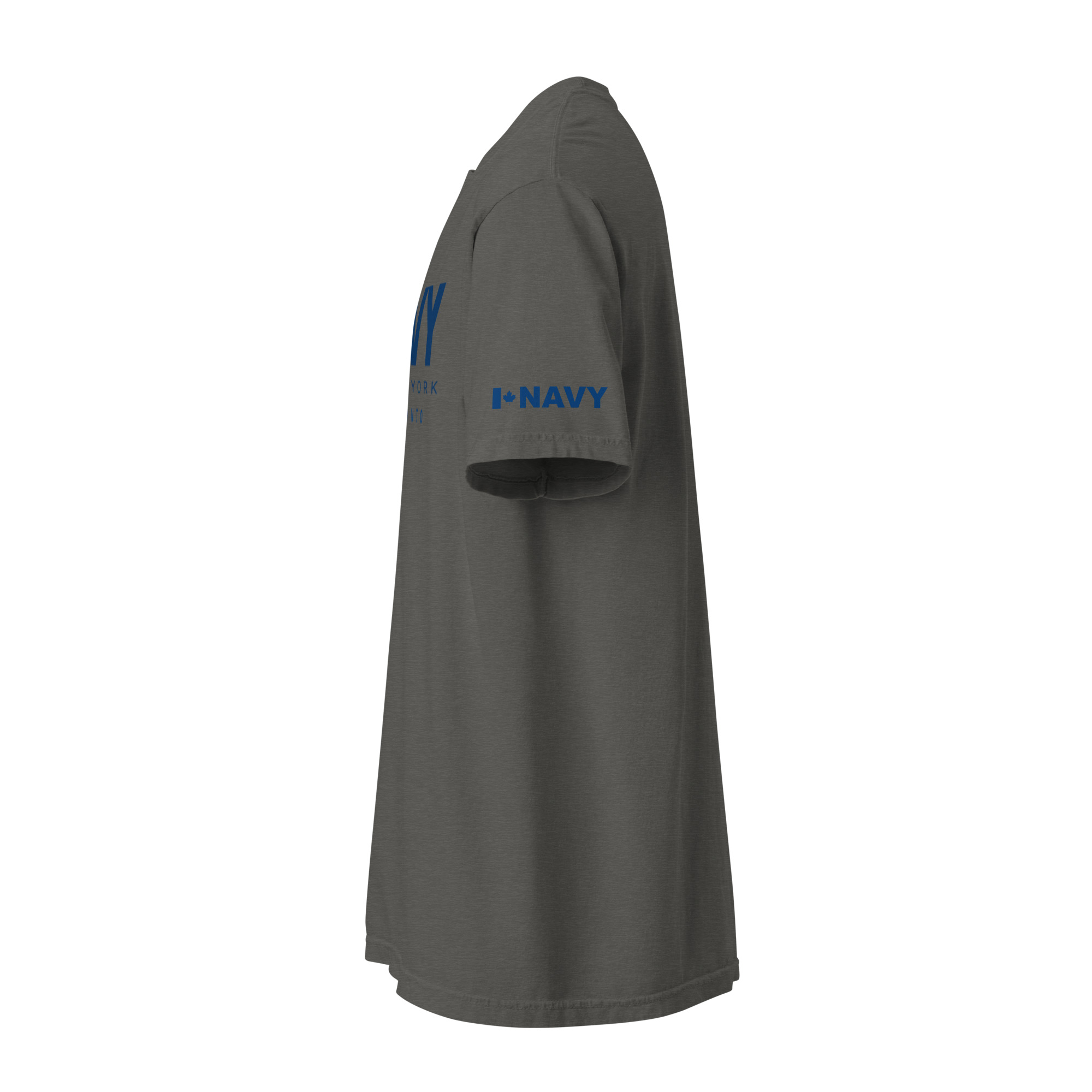 NAVY HMCS YORK Unisex garment-dyed heavyweight t-shirt (Blue Text) - Image 7