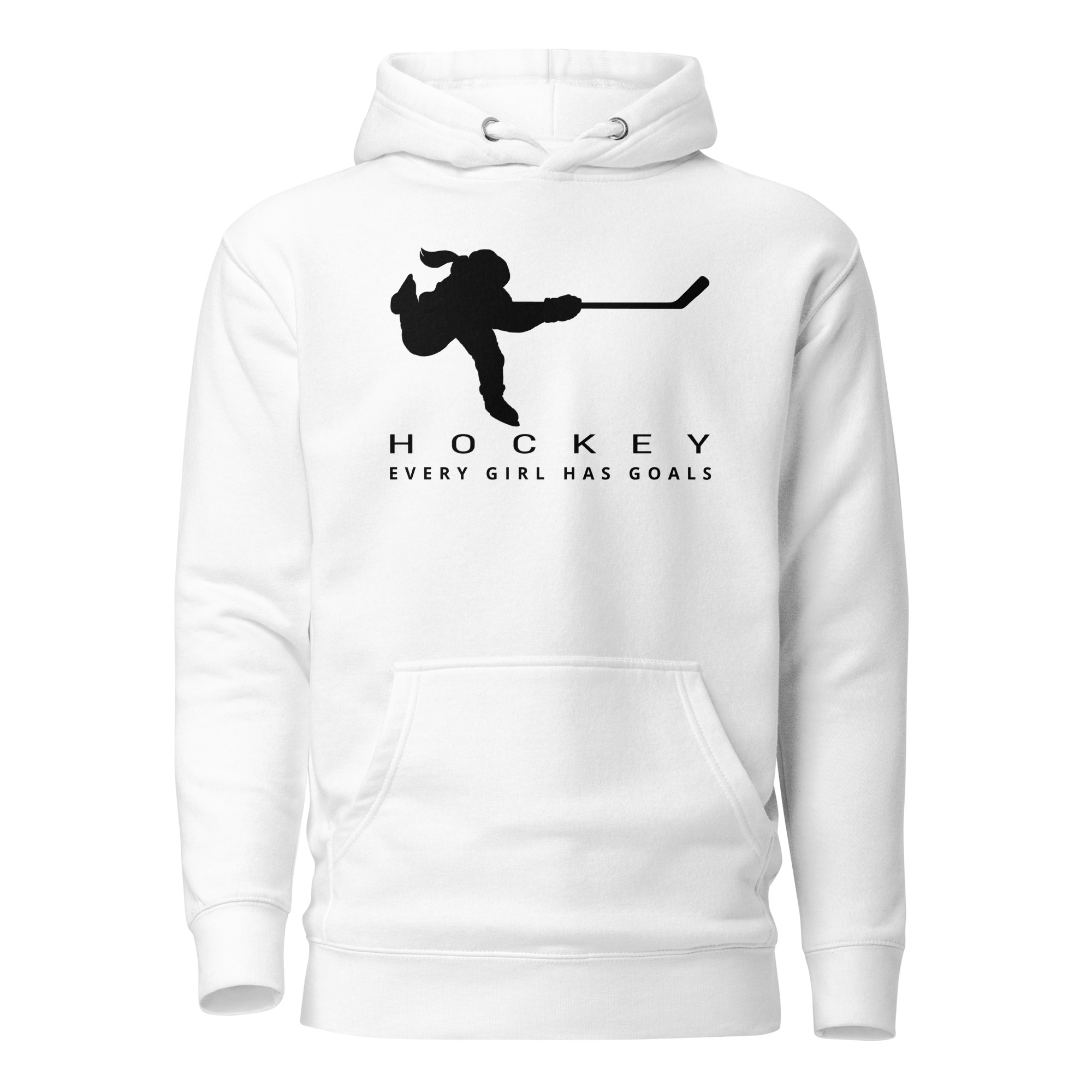HOCKEY Every Girl Has Goals (Black Edition) Unisex Hoodie - Image 9