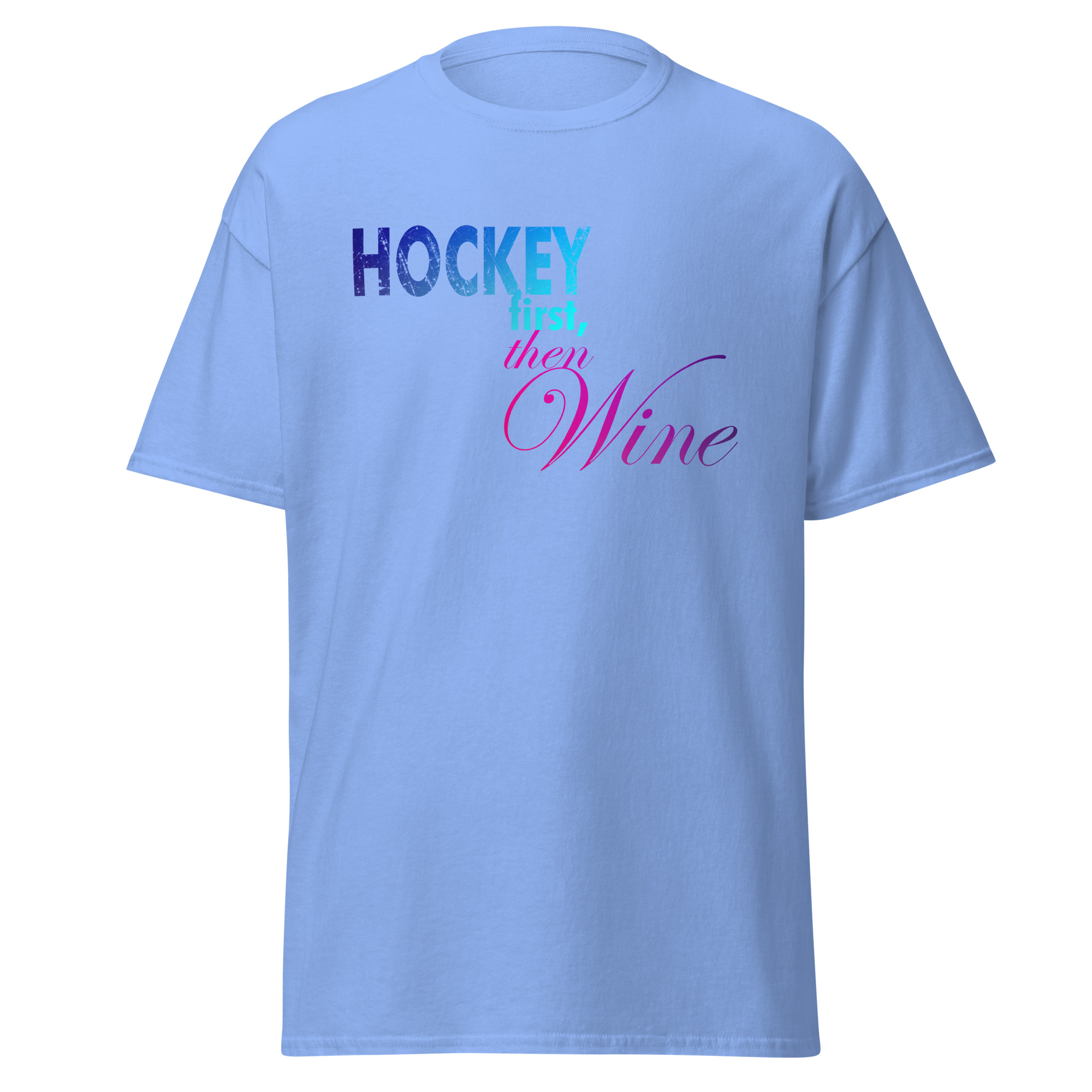 HOCKEY First, Then WINE Unisex classic tee - Image 5