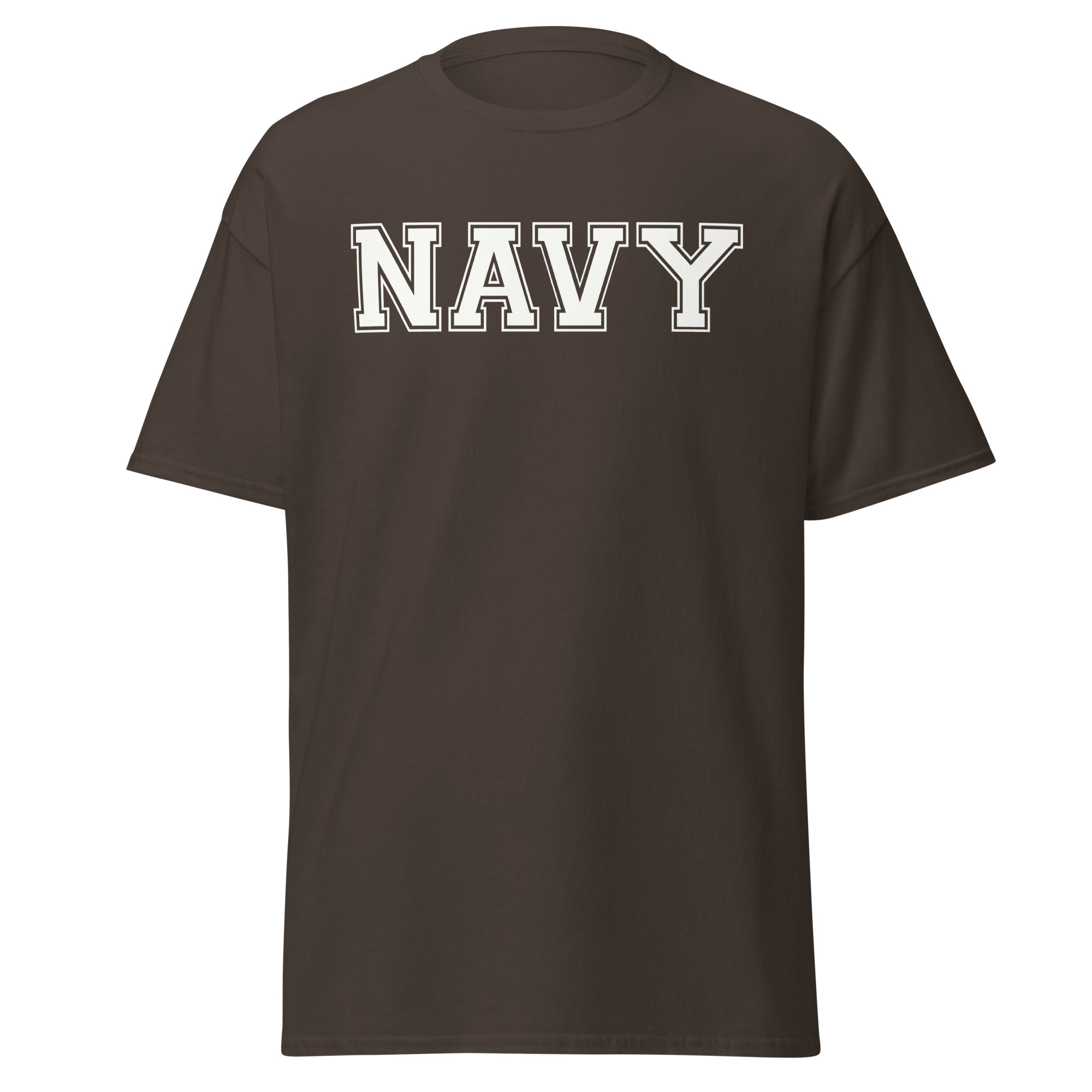 NAVY (varsity white) Unisex classic tee - Image 6