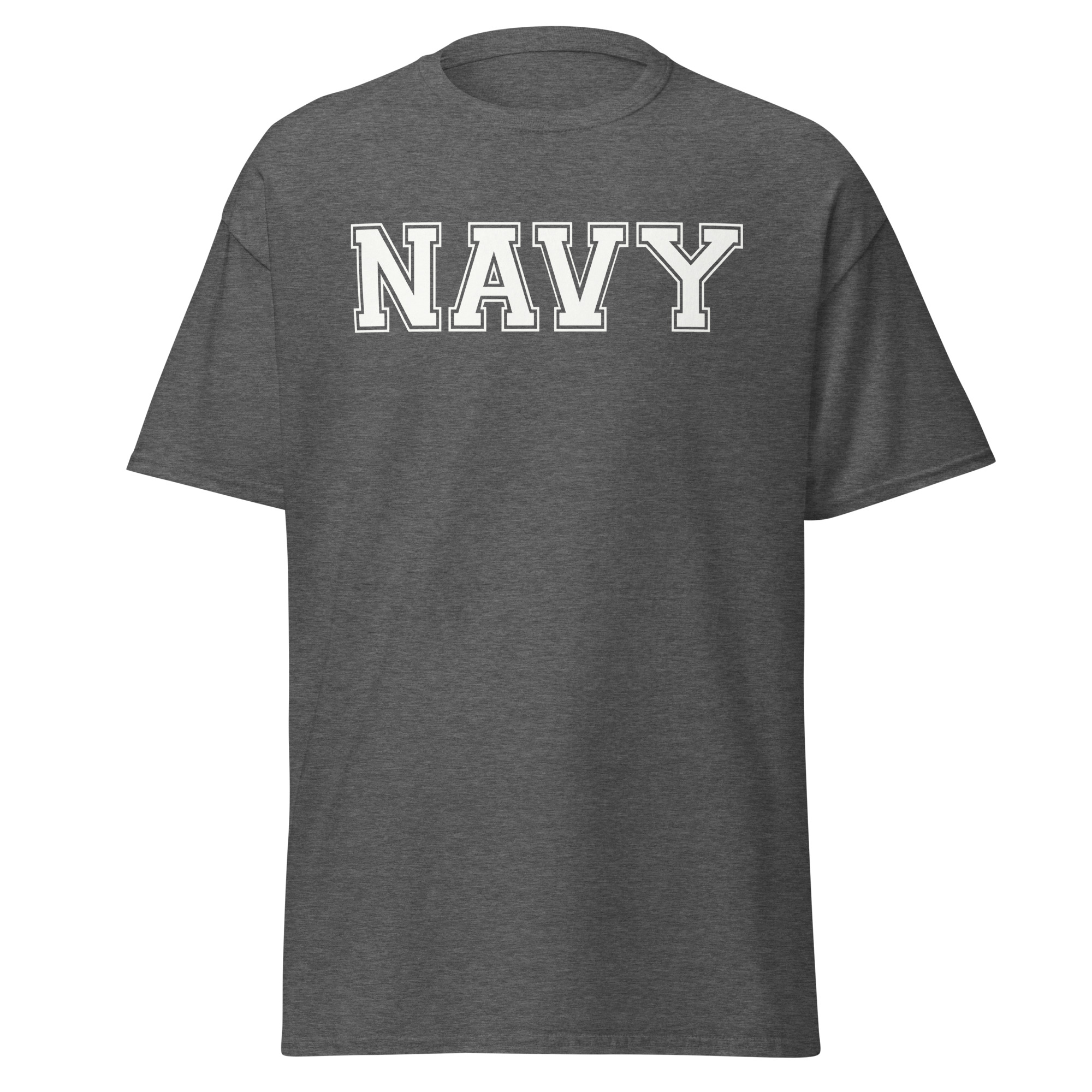 NAVY (varsity white) Unisex classic tee - Image 7