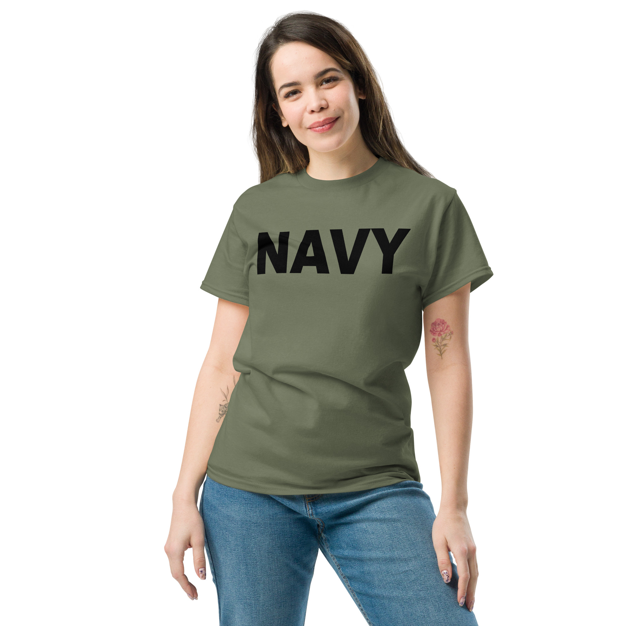 NAVY (Black) Unisex classic tee - Image 5