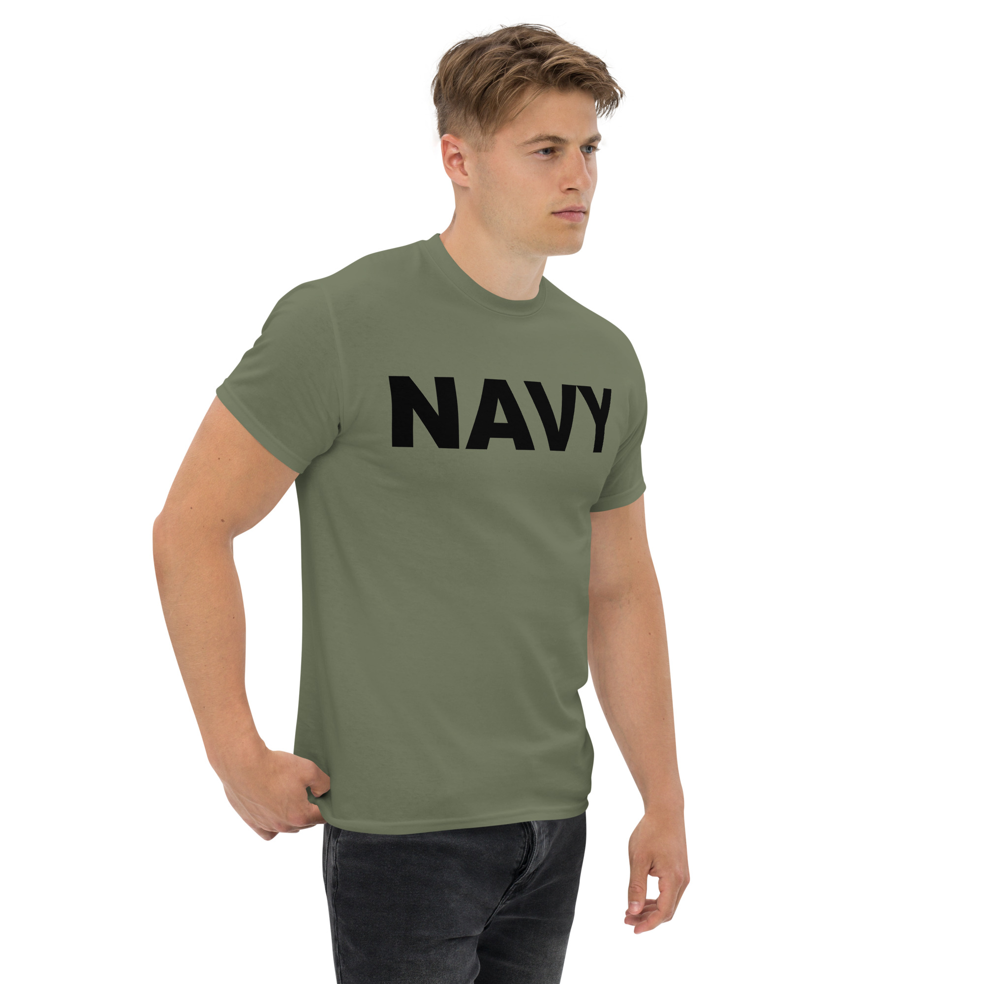 NAVY (Black) Unisex classic tee - Image 4