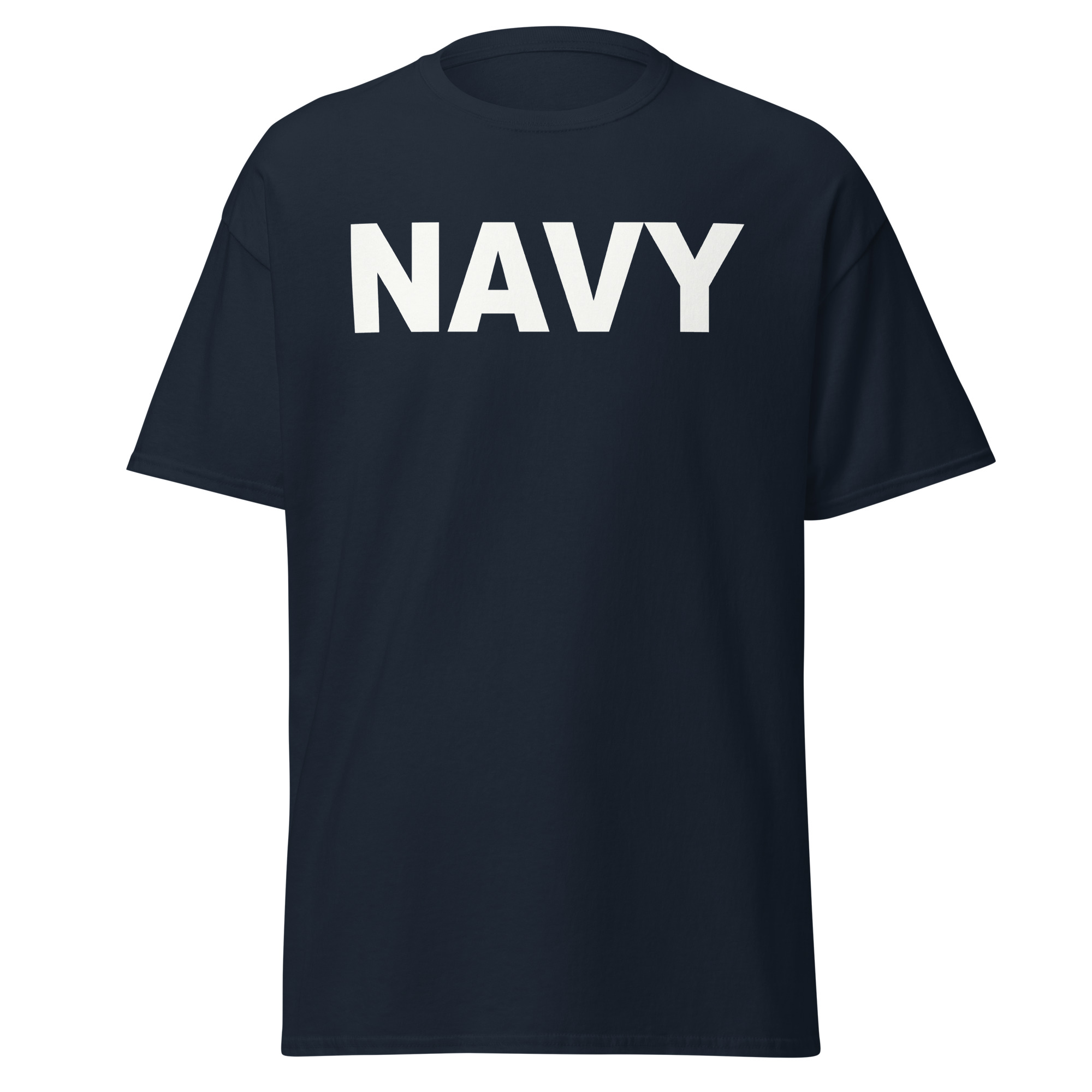 NAVY (White) Unisex classic tee
