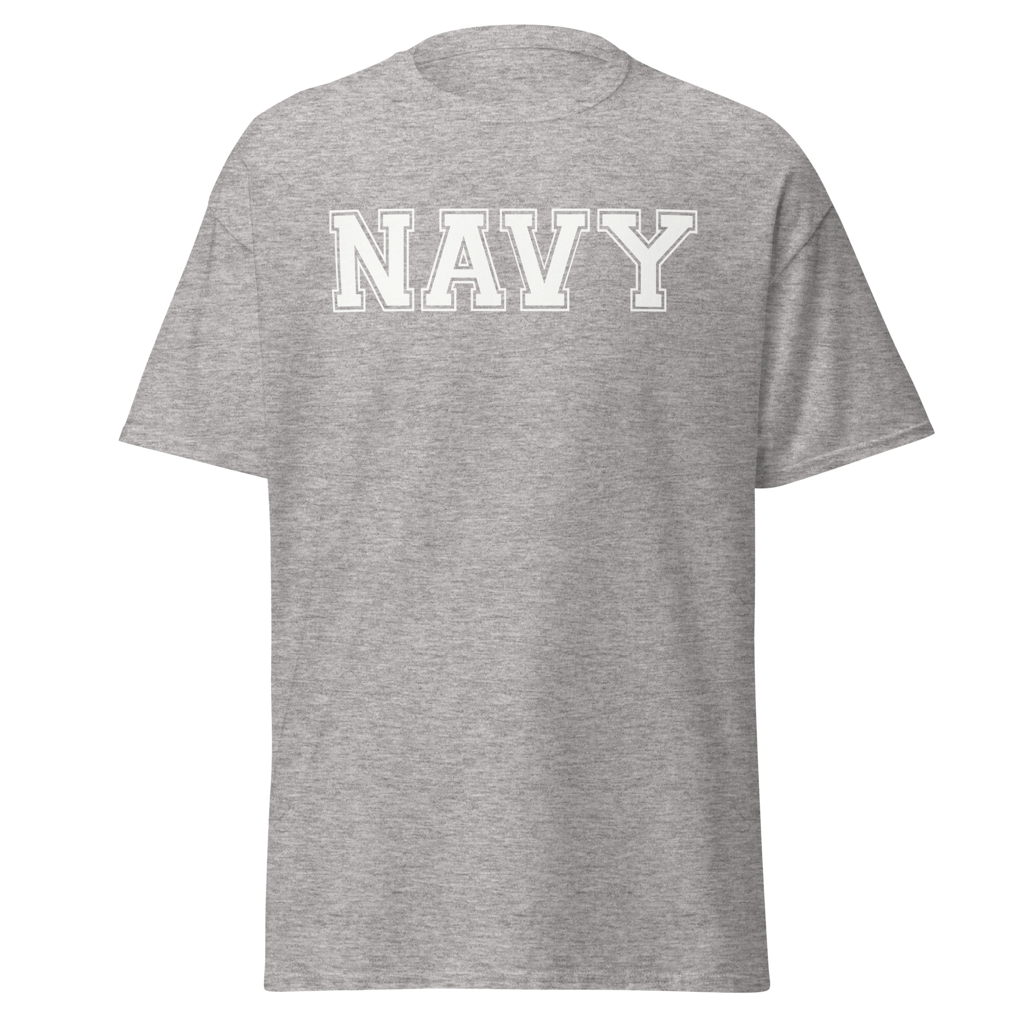 NAVY (varsity white) Unisex classic tee - Image 10