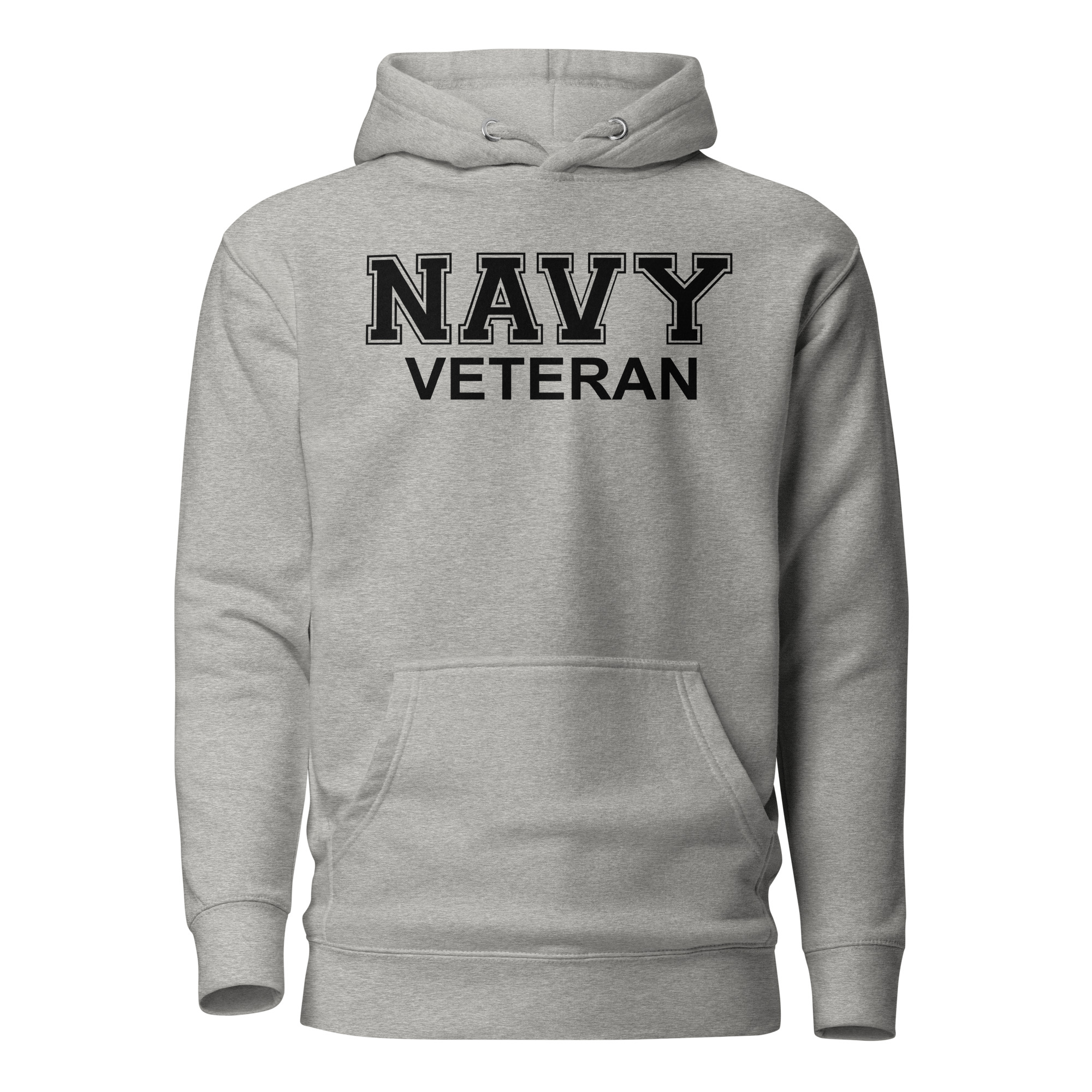 NAVY VETERAN (Black text) Unisex Hoodie