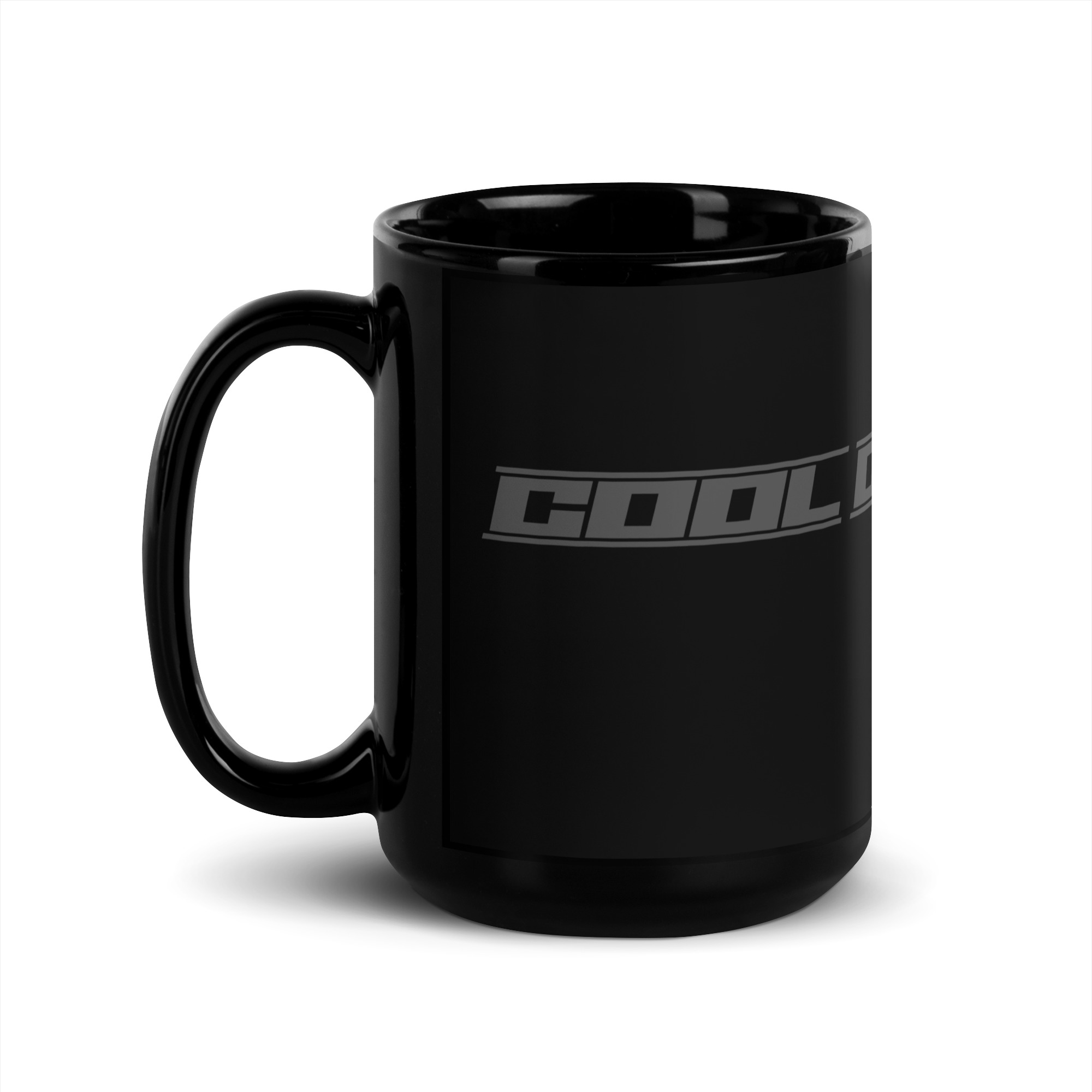 Cool On Christ Modern Grey Black Glossy Mug