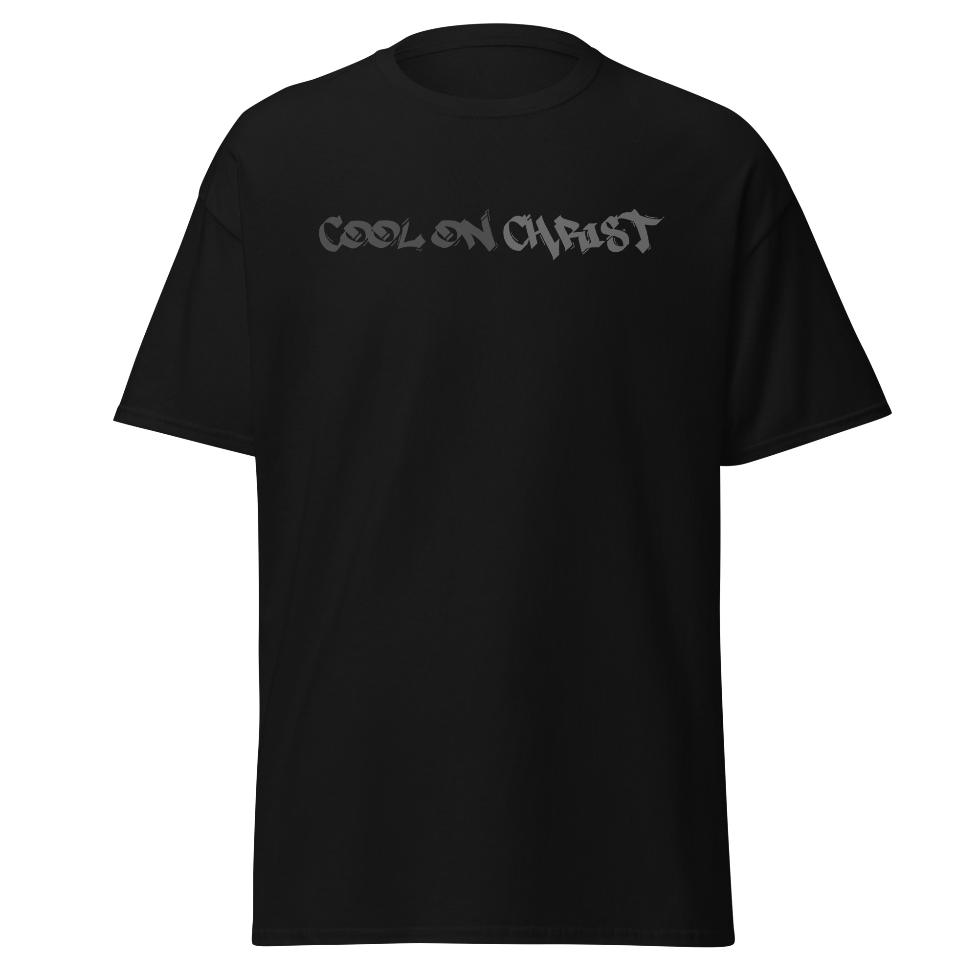 COOL ON CHRIST Grafitti Grey Unisex Gildan classic tee - Image 5