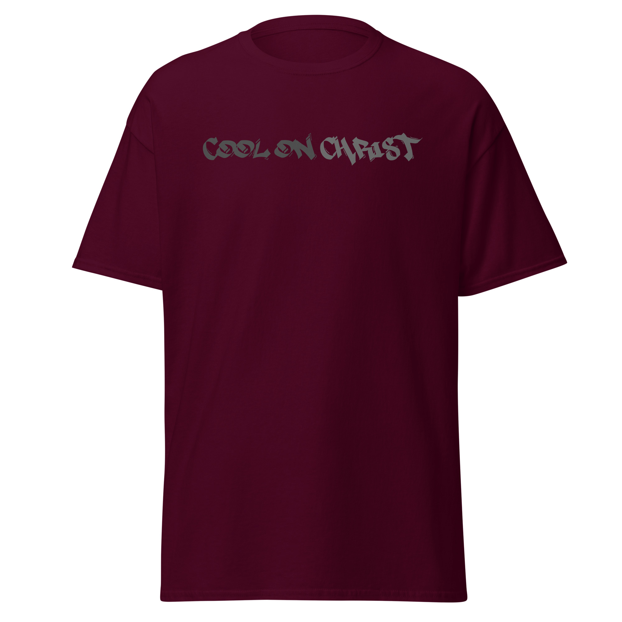 COOL ON CHRIST Grafitti Grey Unisex Gildan classic tee - Image 4