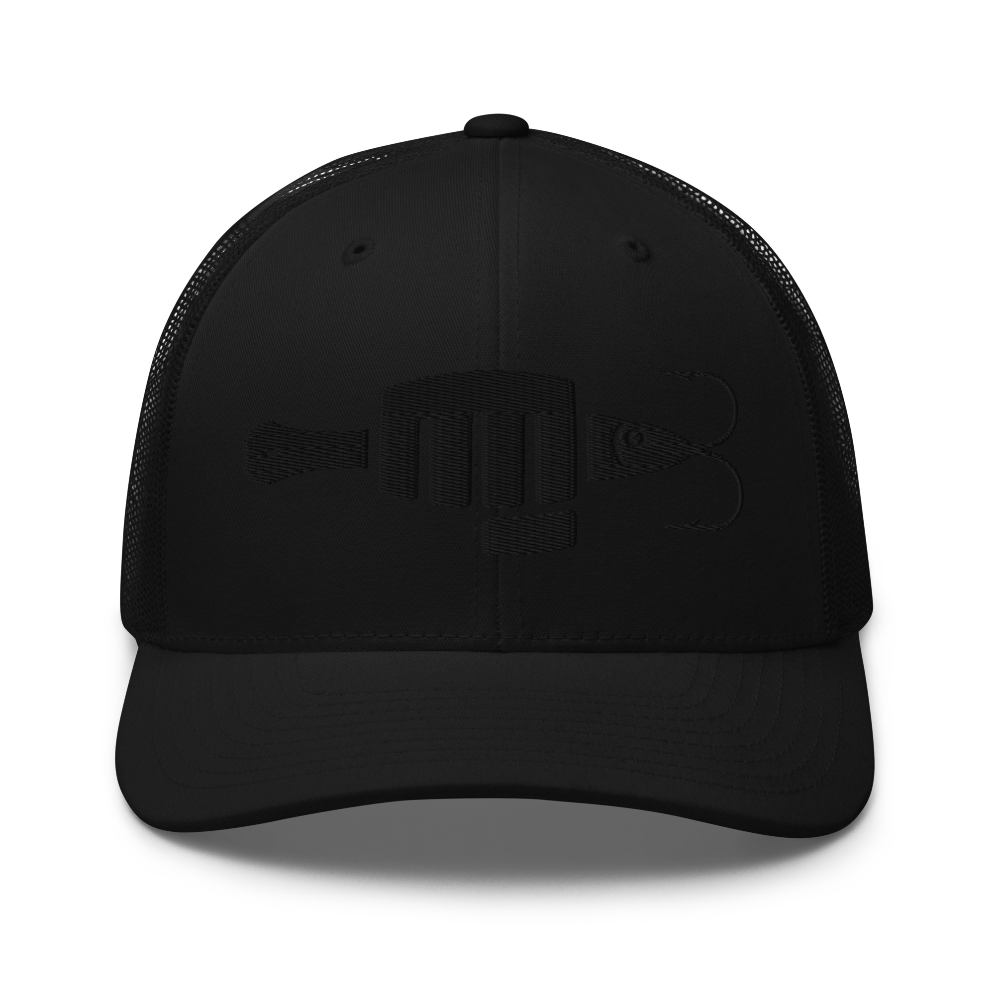 FIST PUNCH & JIGGER (Stylized Black) Trucker Cap - Image 2