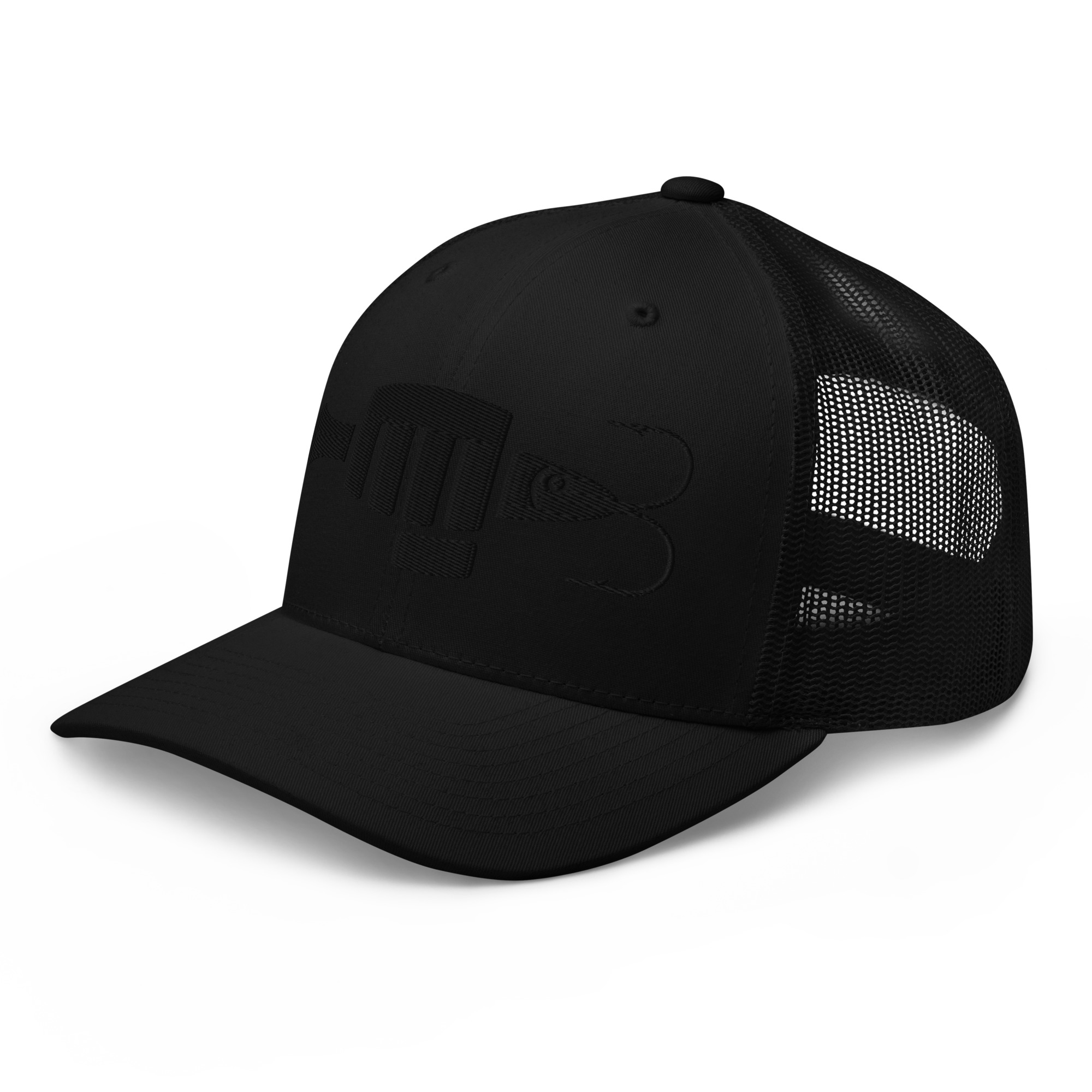 FIST PUNCH & JIGGER (Stylized Black) Trucker Cap - Image 4