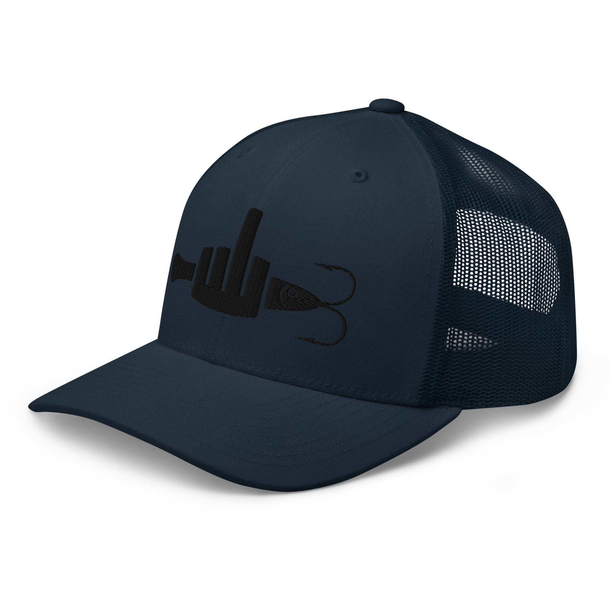 FINGER & JIGGER (Stylized Black) Trucker Cap - Image 10