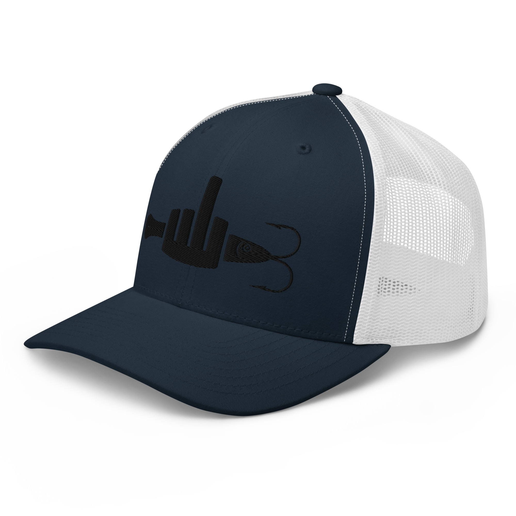 FINGER & JIGGER (Stylized Black) Trucker Cap - Image 13