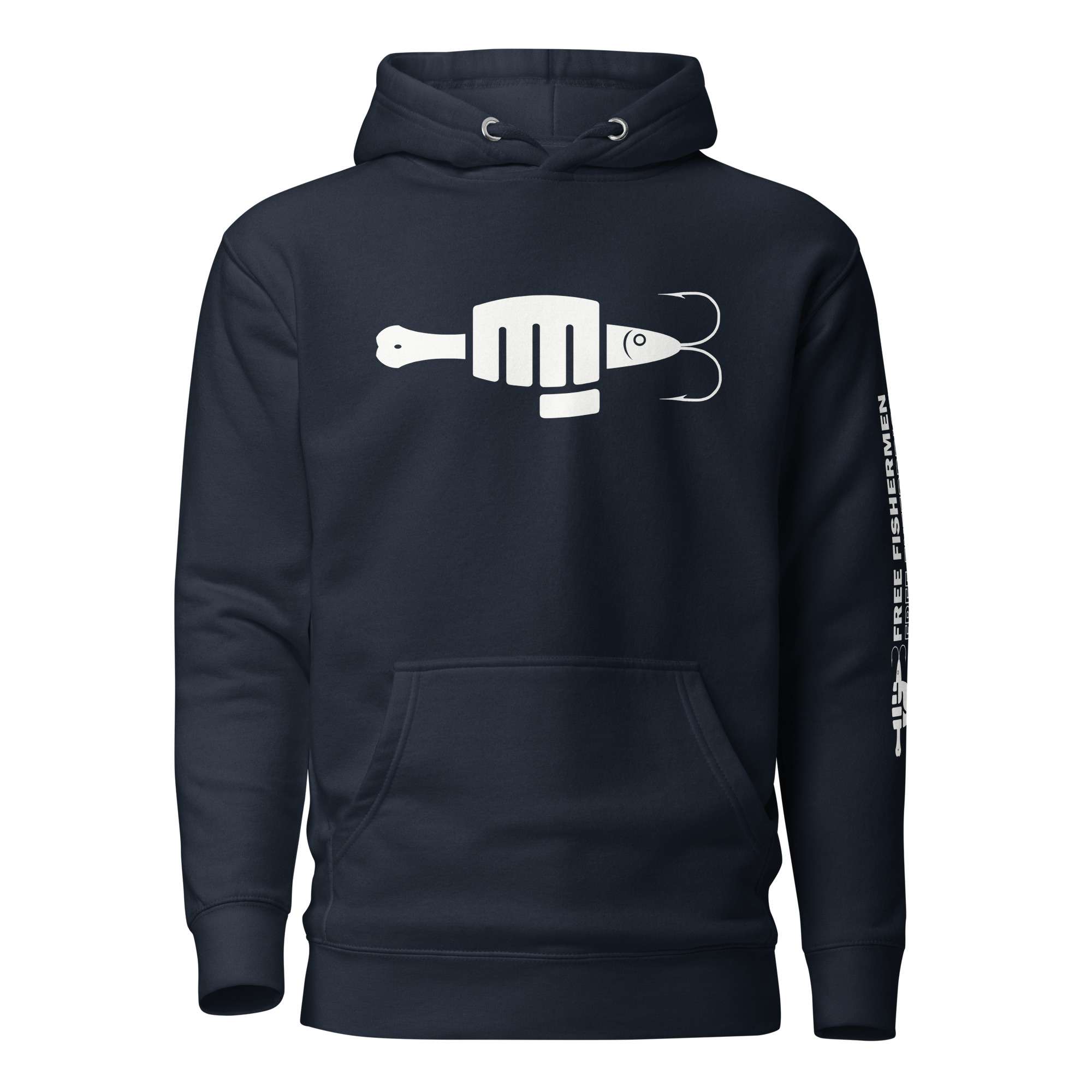 FIST PUNCH & JIGGER: Stylized White (STRENGTH IN UNITY Logo on back) Unisex Hoodie - Image 4