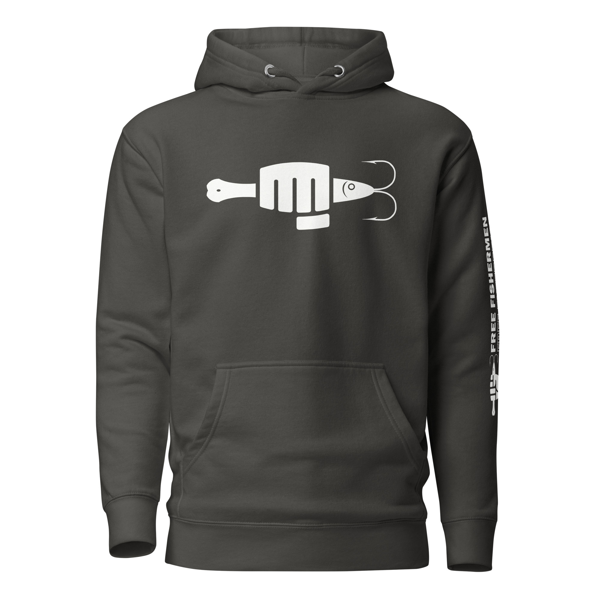 FIST PUNCH & JIGGER: Stylized White (STRENGTH IN UNITY Logo on back) Unisex Hoodie - Image 7
