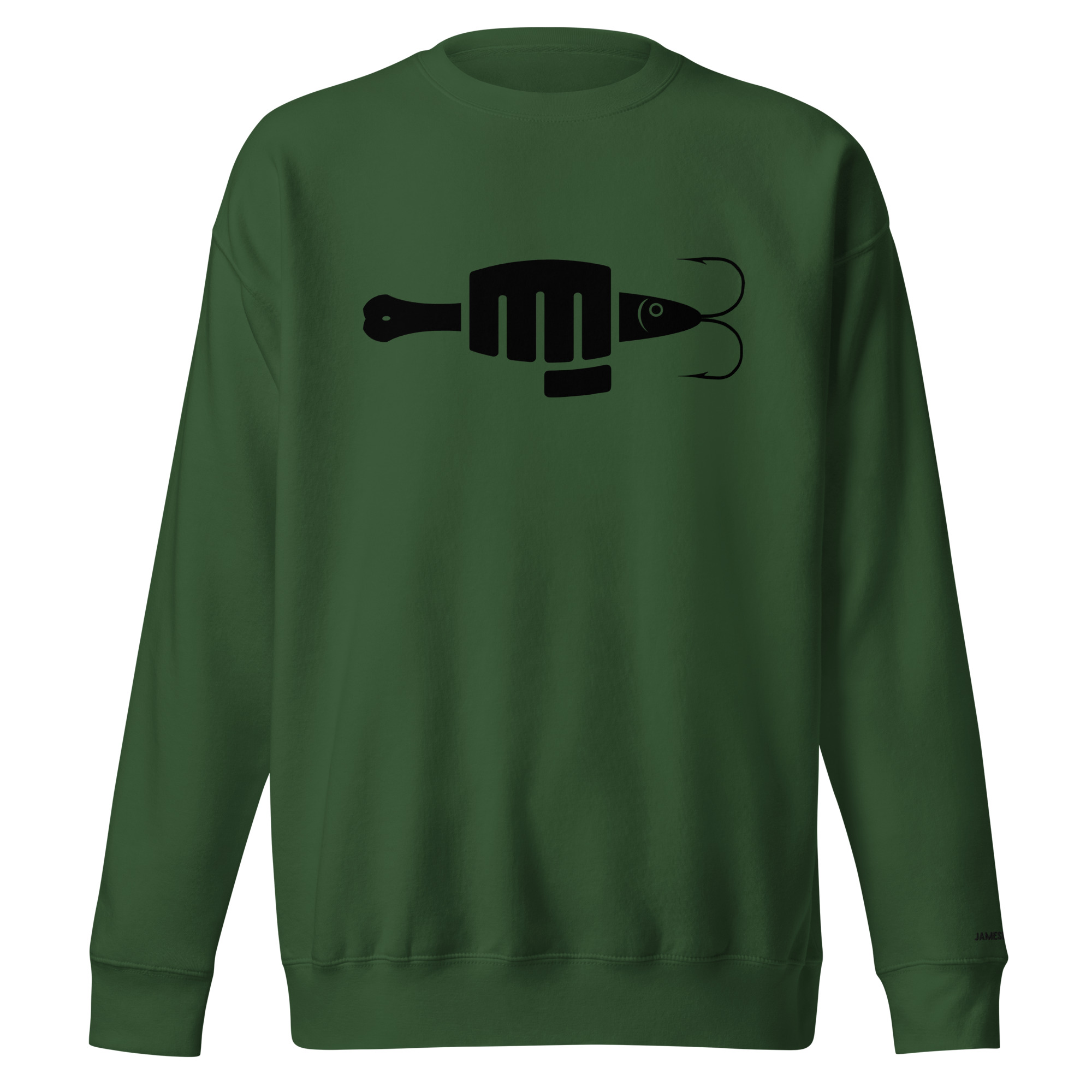 FIST PUNCH & JIGGER: Stylized Black Unisex Premium Sweatshirt